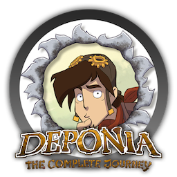 Deponia: The Complete Journey includes the original trilogy (Deponia, Chaos on Deponia and Goodbye Deponia). The new sequel Deponia Doomsday is not included! Junk, junk and even more junk. Life on the trash-planet Deponia is anything but a walk in the park. No surprise that Rufus had enough of that and hatches one ludicrous plan after the other to escape this bleak place. When Rufus, on one of his attempts to leave Deponia behind, meets Goal, he not only falls madly in love with the beautiful girl from Elysium; he also accidentally shoves her right off her comfortable star cruiser and down to the desolate trash-planet. This accident kindles a new, brilliant plan: he needs to get Goal back to the floating city of Elysium – and while he's on it, he can also impersonate her sleazy fiance Cletus, who is the spitting image of Rufus for some reason. And thus, an exciting adventure begins... Showered in top-scores and awards, the Deponia-Trilogy, created by the developers of Edna&Harvey: The Breakout, The Whispered World and Memoria, managed to reach cult-status almost instantly. Thanks to its exciting story, likeable characters and hilarious dialogues and a finely crafted mixture of comedy and puzzles, Deponia is enjoyable for both, young and old. Join Rufus on his thrilling journeys, for the first time in a complete edition with many new features, that will not only be a blast for hardcore adventure fans, but also those new to the genre. Key Features Deponia: The Complete Journey features over 4 hours of Developer's Commentary, a Deponia world map that allows for selection of each chapter of the game, a comprehensive graphical questlog help system, minigame help screens, a new launch menu, new hidden collectables, Linux support, plus 6 new songs written and sung by Poki and Behind-the-Scenes videos Developer's Commentary is featuring game creator Poki and the voices of Rufus and Goal Experience Deponia's story in full length Challenging puzzles, more than 40 hours of playtime and bizarre dialogues Bonus content, extras and making-of features include 'How to draw Rufus & Goal' and 'The Art of Deponia' videos, Developer's Commentary Soundtrack (6 new songs created and sung by Poki) and papercraft models From the creators of the award-winning games Edna&Harvey: The Breakout, The Whispered World, A New Beginning, Harvey's New Eyes, Memoria and Blackguards